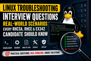 Linux Troubleshooting Interview Questions: Real-World Scenarios Every RHCSA, RHCE & EX342 Candidate Should Know